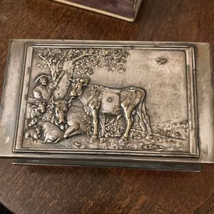 Dutch Silver Plated Match Safe